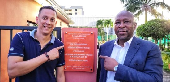 Jean Claude Talon en visite à la Ligue de Tennis de la Martinique